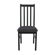 Scaun din lemn masiv de fag tapitat cu stofa S-38 Boss10, 28B, Negru