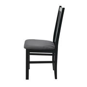 Scaun din lemn masiv de fag tapitat cu stofa S-38 Boss10, 28B, Negru