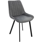 Scaun living tapitat cu stofa premium, S-177, gri