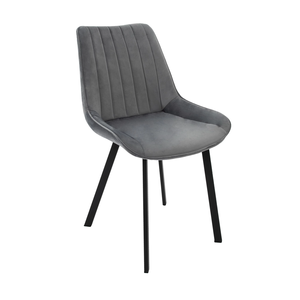 Scaun living tapitat cu stofa premium, S-177, gri