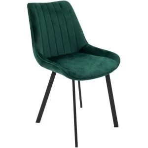 Scaun living tapitat cu stofa premium, S-177, verde