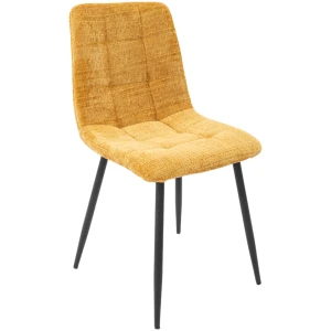 Scaun Bucatarie Tapitat S-208, Stofa, Galben
