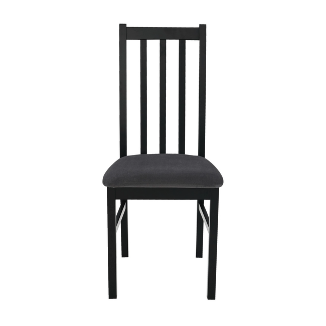 Scaun din lemn masiv de fag tapitat cu stofa S-38 Boss10, 28B, Negru