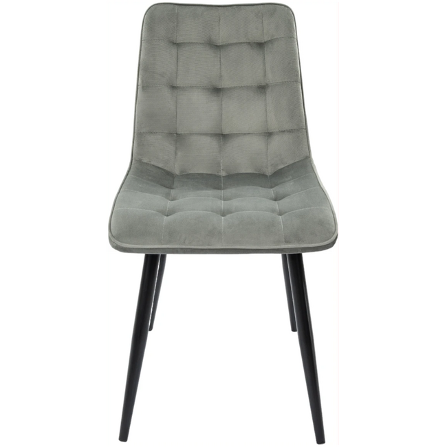 Scaun Bucatarie Tapitat S-214, Stofa, Gri